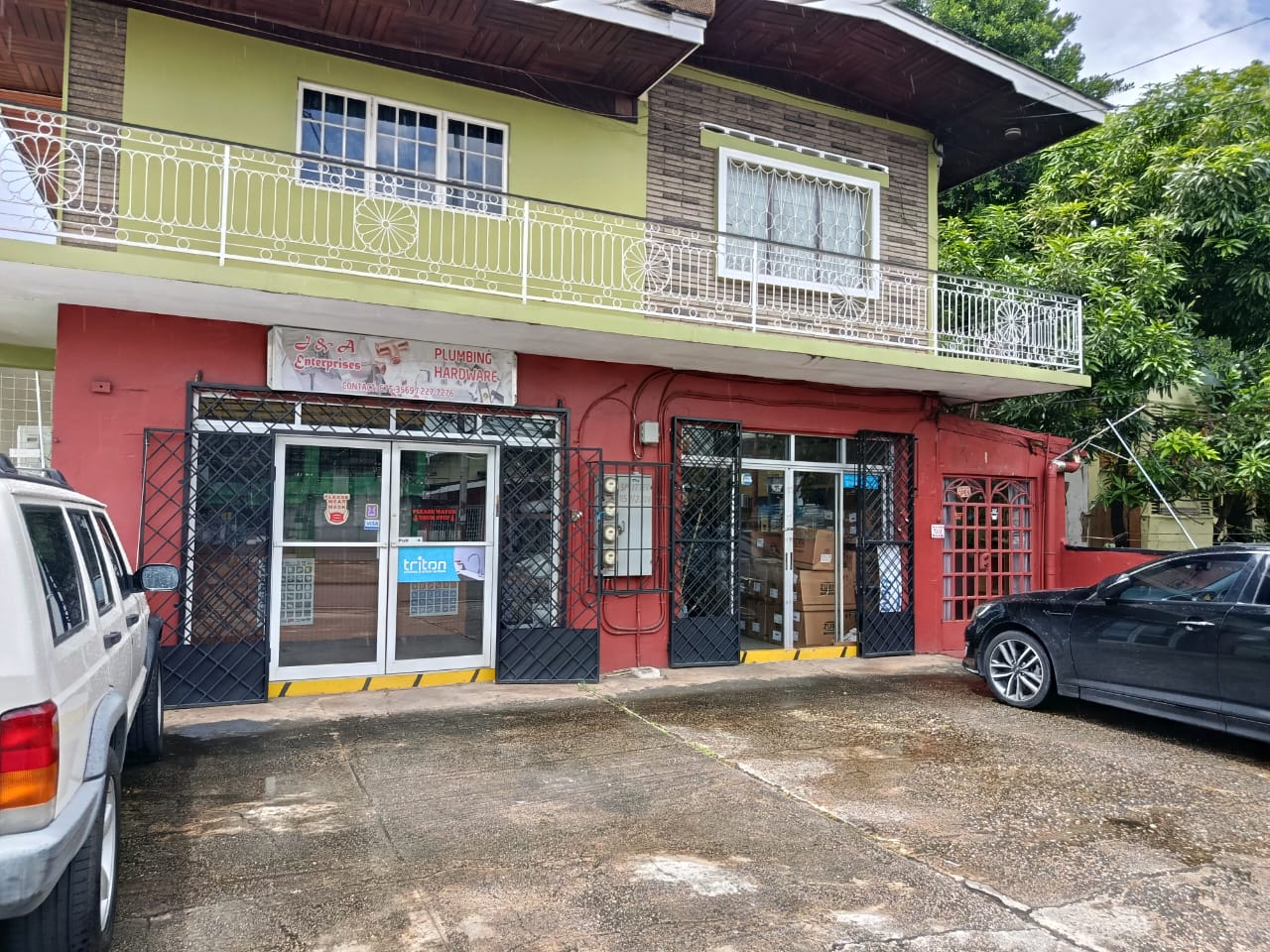 J&A Enterprises storefront exterior on Eastern Main Road